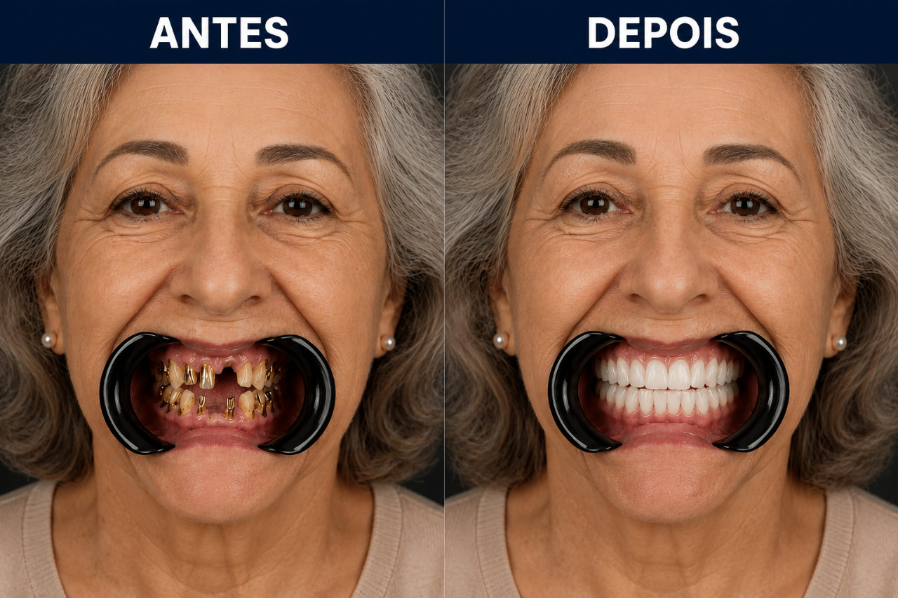 Sorriso reabilitado — Sorriso renovado
